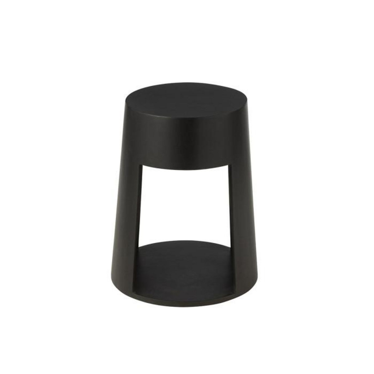 Paris Prix Table d'Appoint en Bois  Drawn  50cm Noir