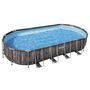 Voir la diapositive 4 : BESTWAY Bestway Ensemble de piscine ovale 7,32x3,66x1,22 m