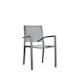 Fauteuil de jardin empilable aluminium textilène MAGNOLIA