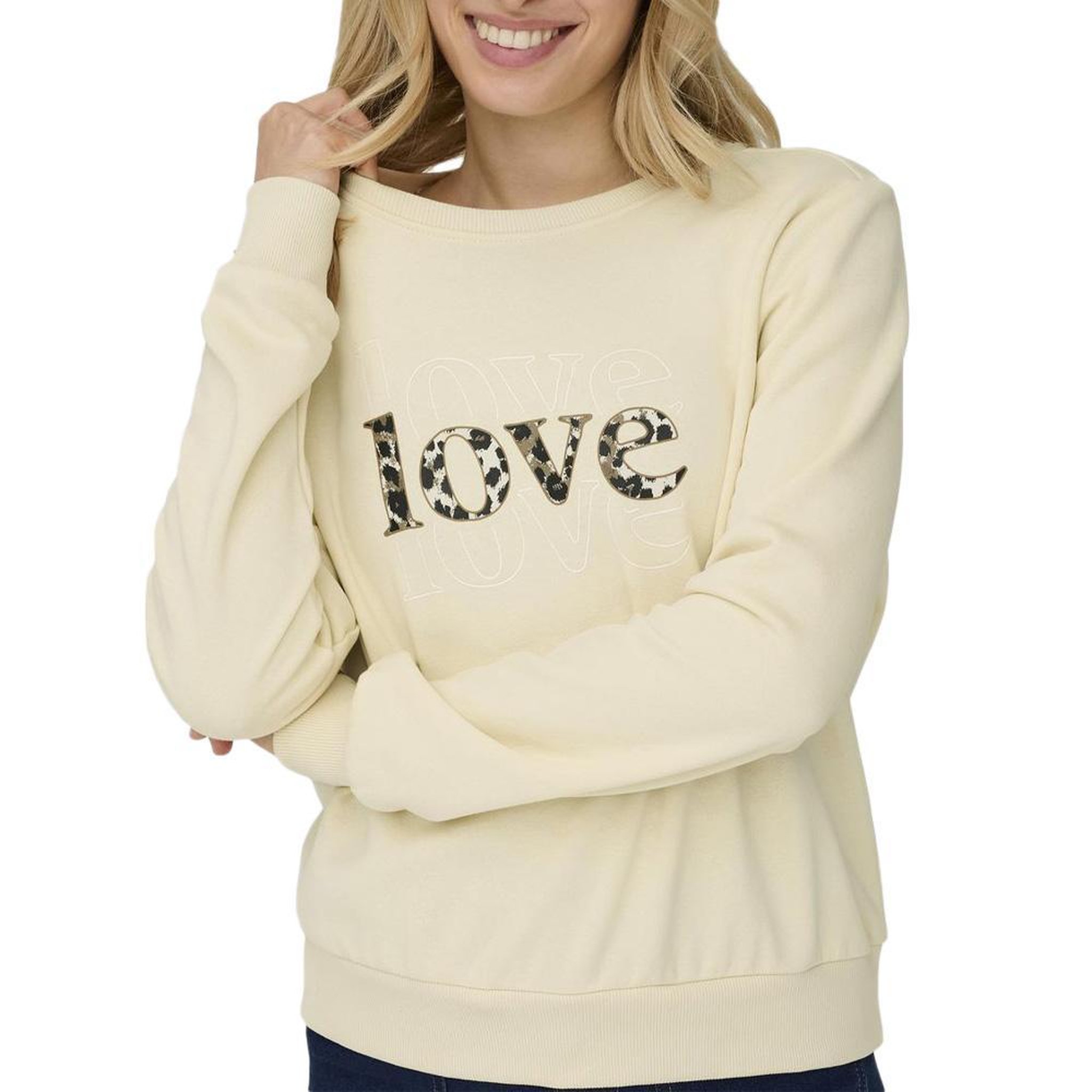 Only Sweat  Femme Only Rubi. Coloris disponibles : Beige