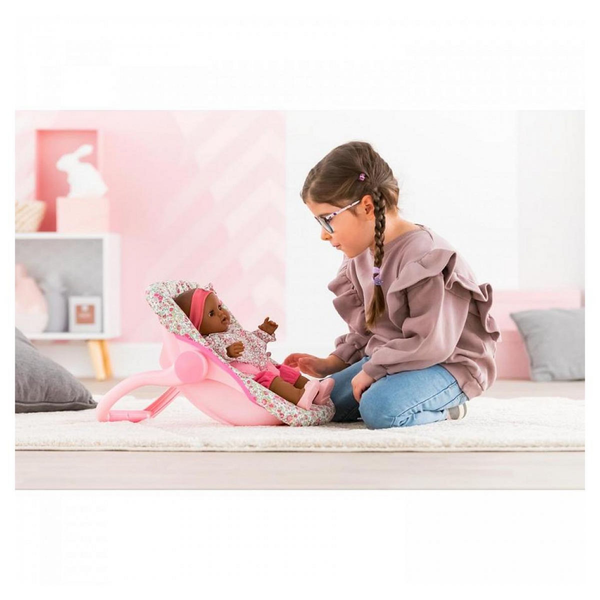 Corolle Porte-poupon fleuri pour poupon de 36 et 42 cm