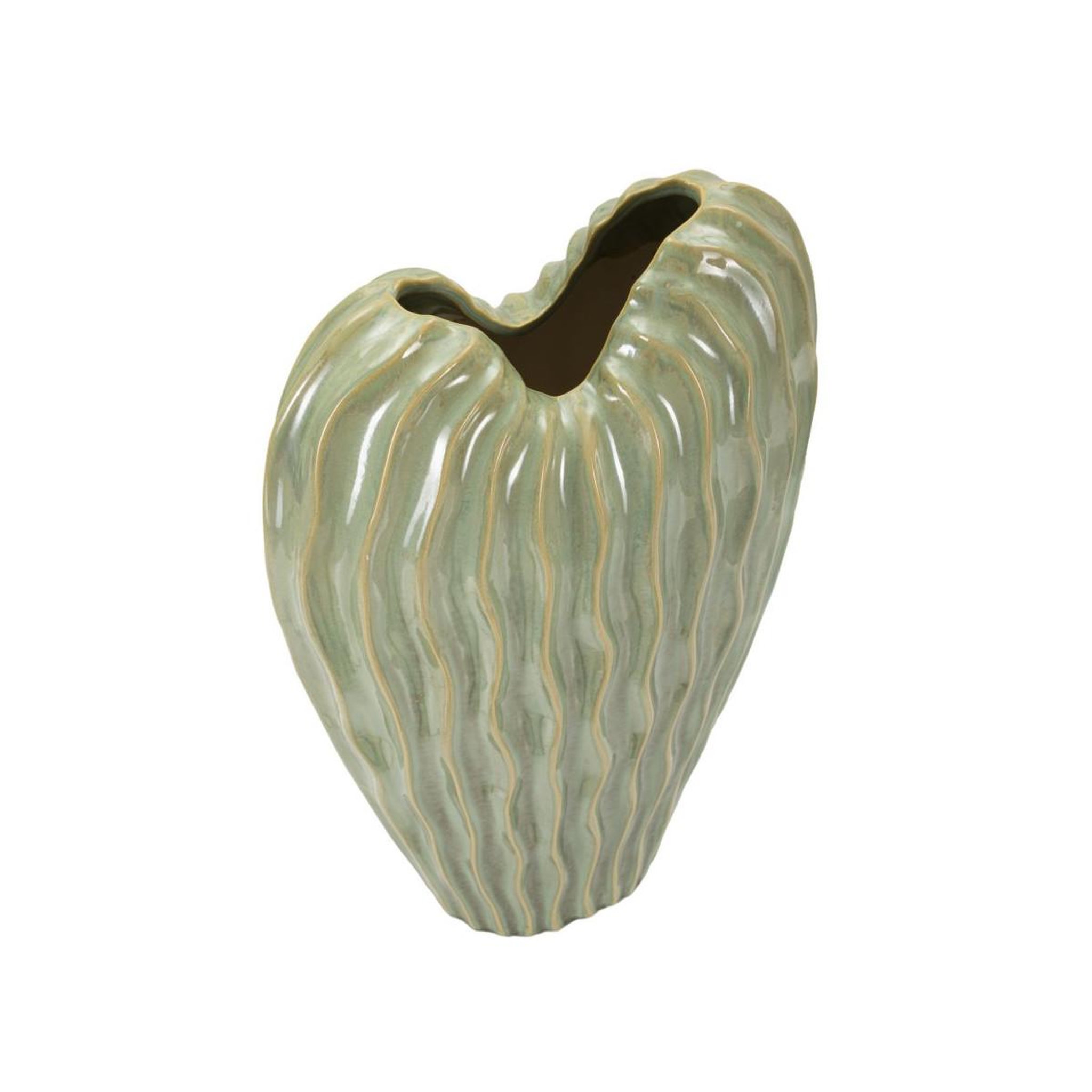 Voir la diapositive 2 : Paris Prix Vase en céramique  venice  46cm vert