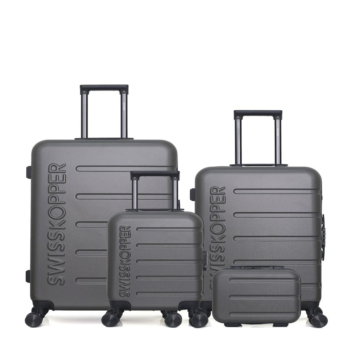 SWISS KOPPER SWISS KOPPER - LOT DE 4 - Valises grand format, weekend, cabine XXS et vanity AIGLE