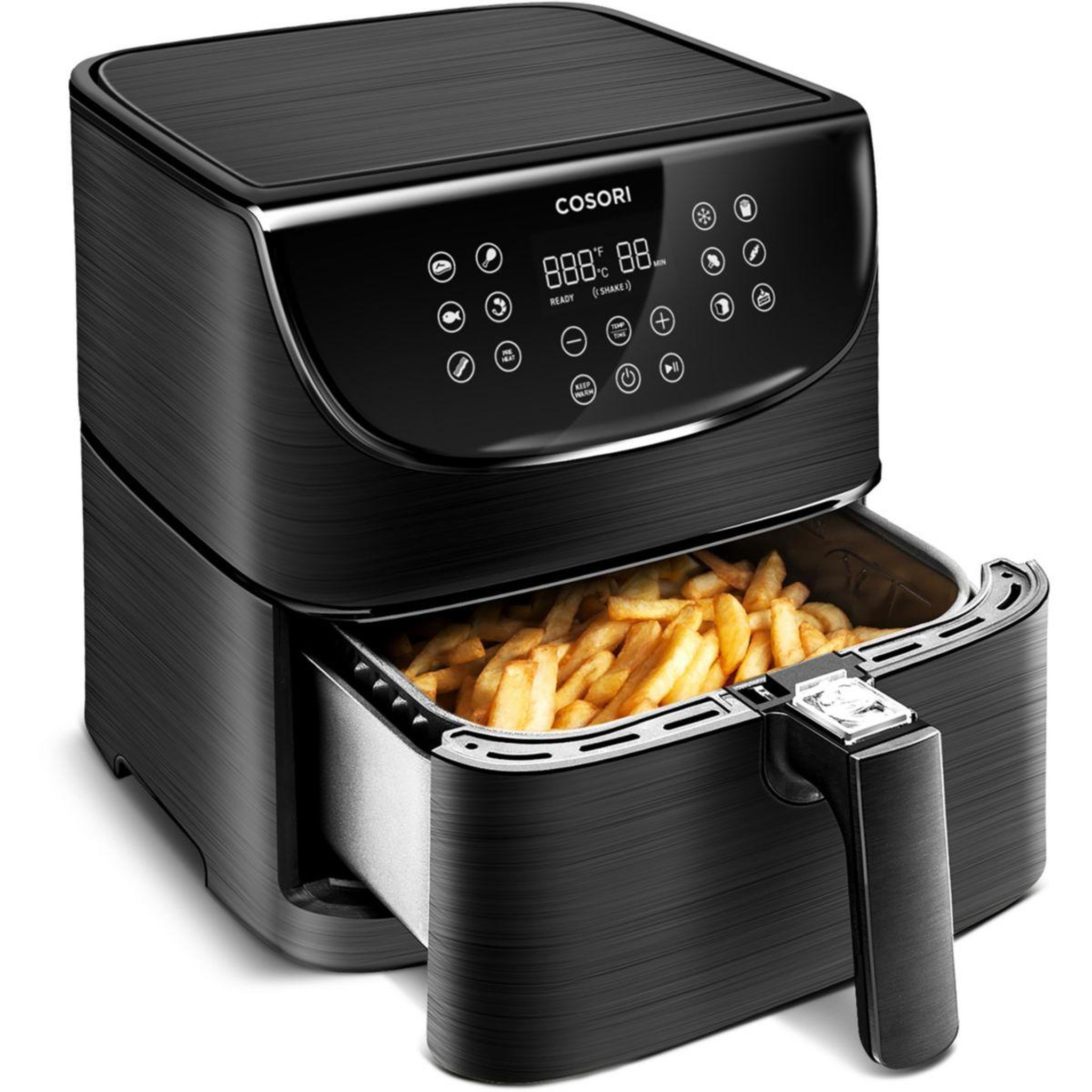 Voir la diapositive 3 : COSORI Friteuse sans huile CP158 Premium Chef Edition Noir + grille