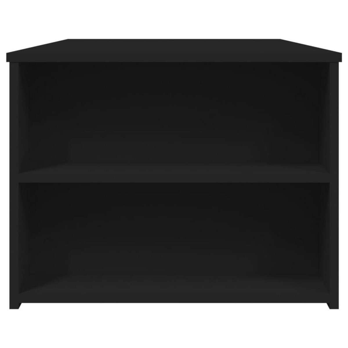 VIDAXL Table basse noir 102x55x42 cm bois d'ingenierie