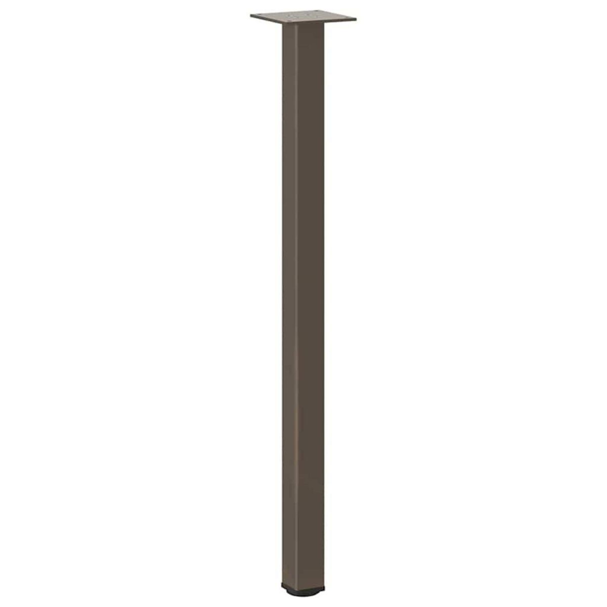 VIDAXL Pieds de table basse acier naturel 4 pcs 72-74 cm acier