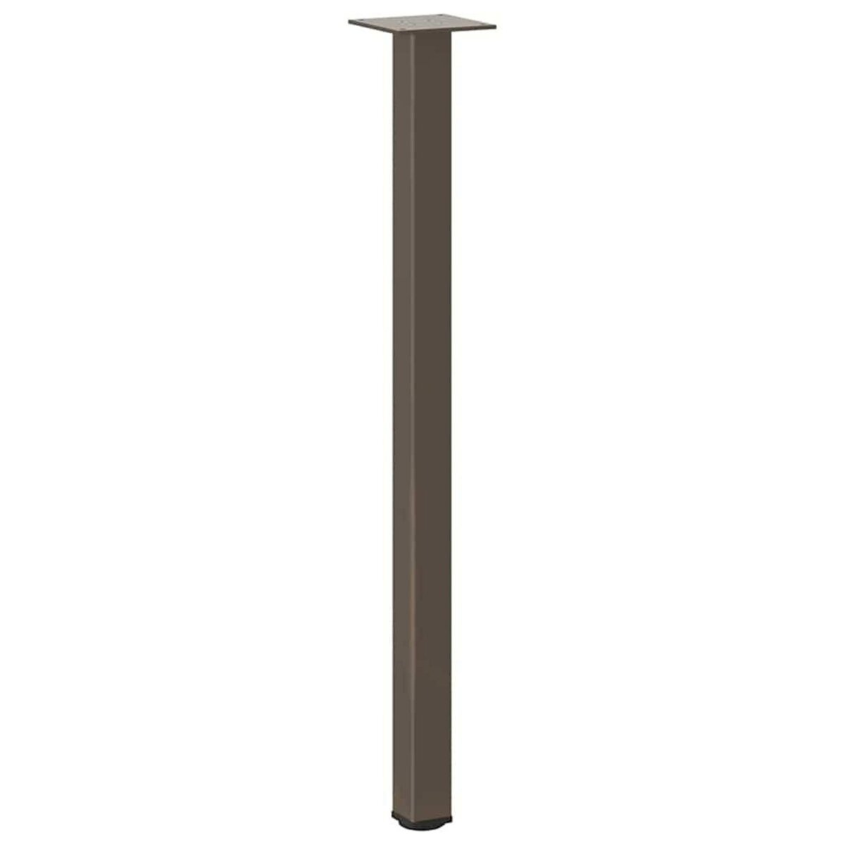 VIDAXL Pieds de table basse acier naturel 4 pcs 72-74 cm acier