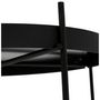 Voir la diapositive 4 : Paris Prix Table d'Appoint Ronde Pliable  Minois  45cm Noir