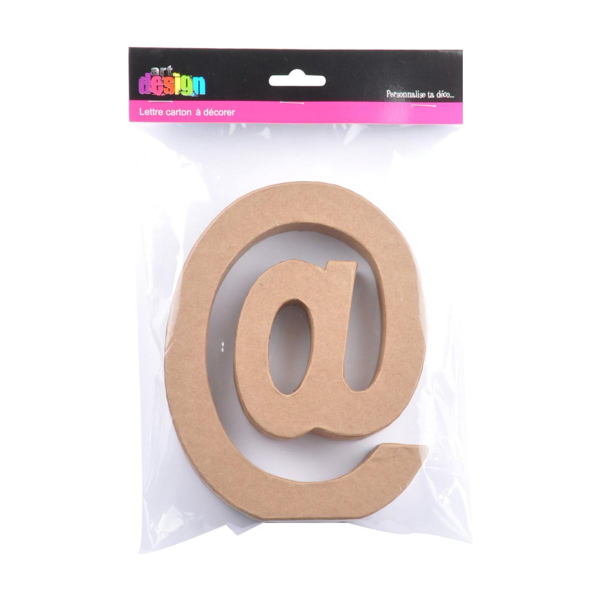 Voir la diapositive 2 : HOMEA Décoration Murale  Lettres Carton @  18cm Naturel