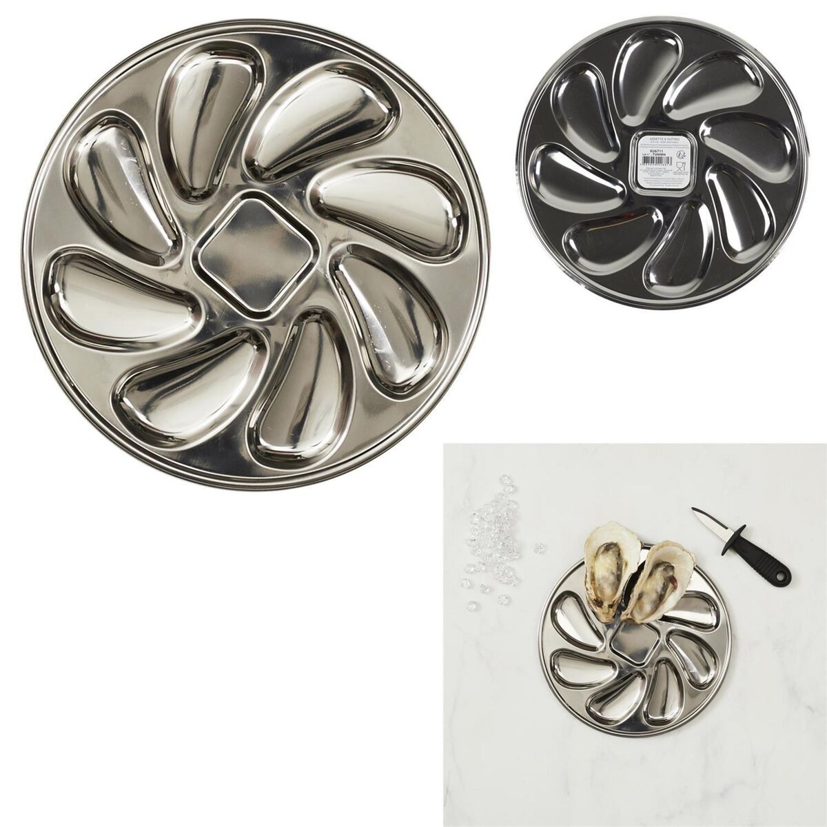 The Home Deco Factory Assiette pour 8 huitres