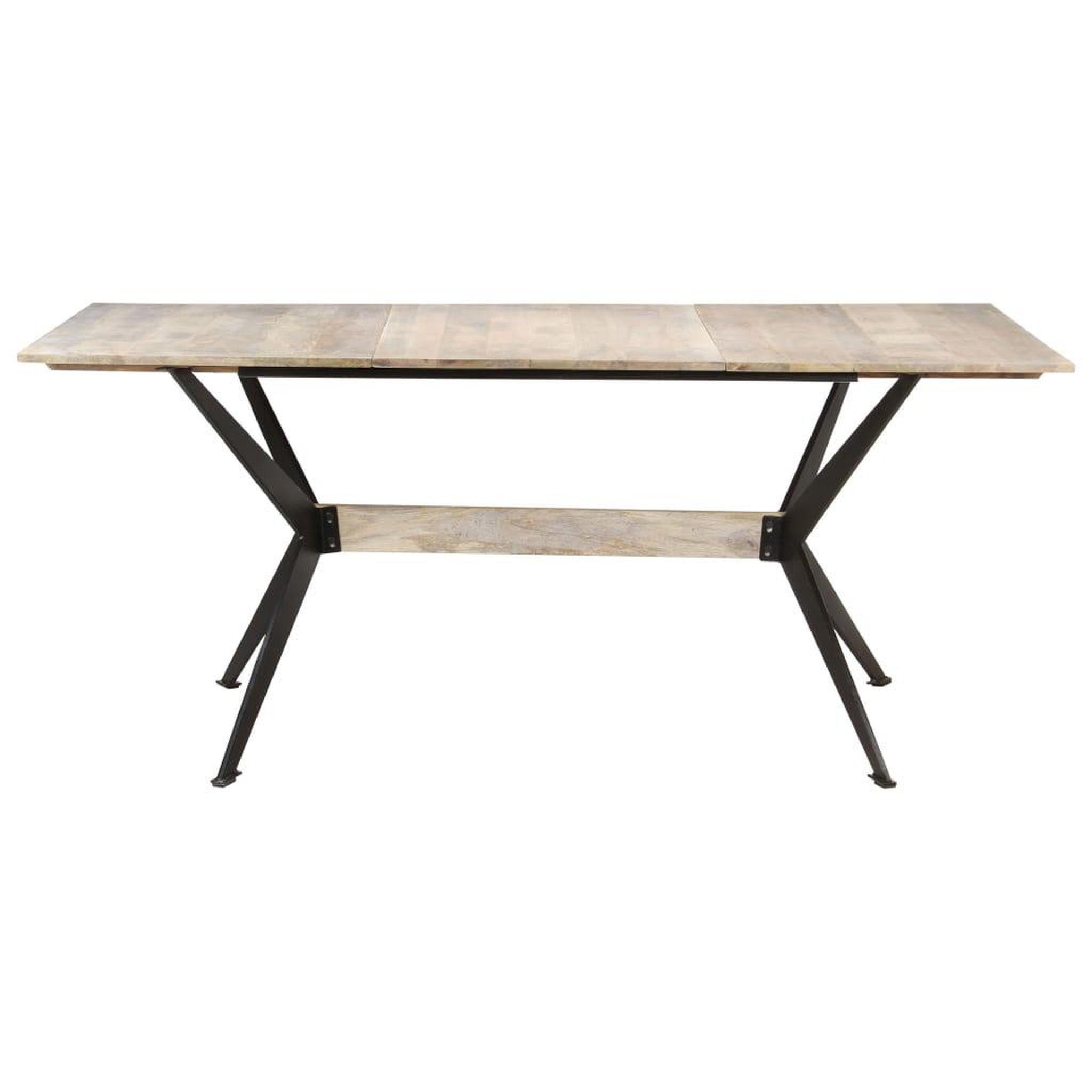 Voir la diapositive 2 : VIDAXL Table a manger 180x90x76 cm Bois de manguier massif