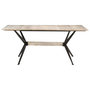 Voir la diapositive 2 : VIDAXL Table a manger 180x90x76 cm Bois de manguier massif