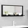 Voir la diapositive 1 : VIDAXL Miroir de salle de bain Noir 90x10,5x37 cm Agglomere