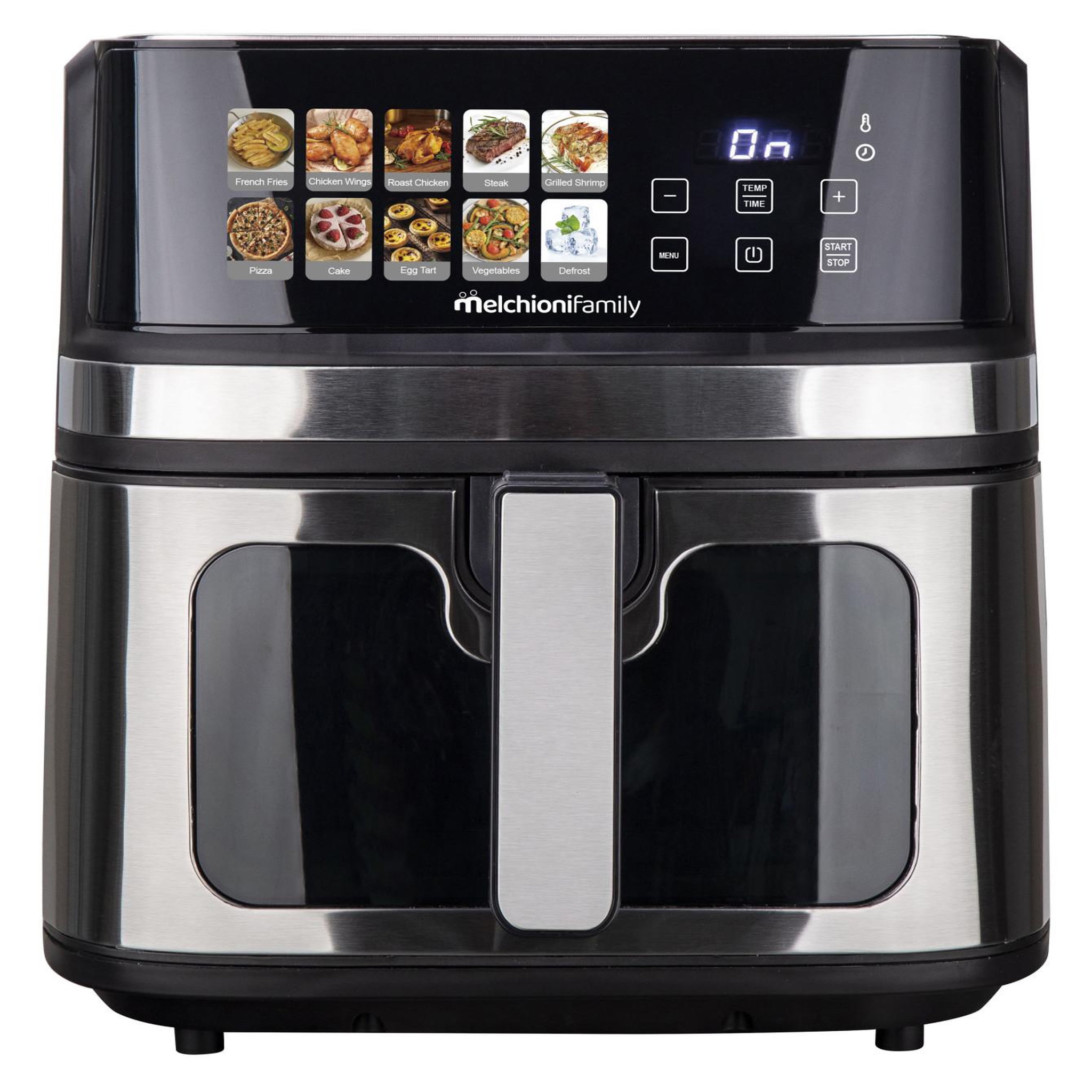 Voir la diapositive 3 : MELCHIONI Melchioni gaia plus 8l unique autonome 2200 w friteuse d'air chaud noir