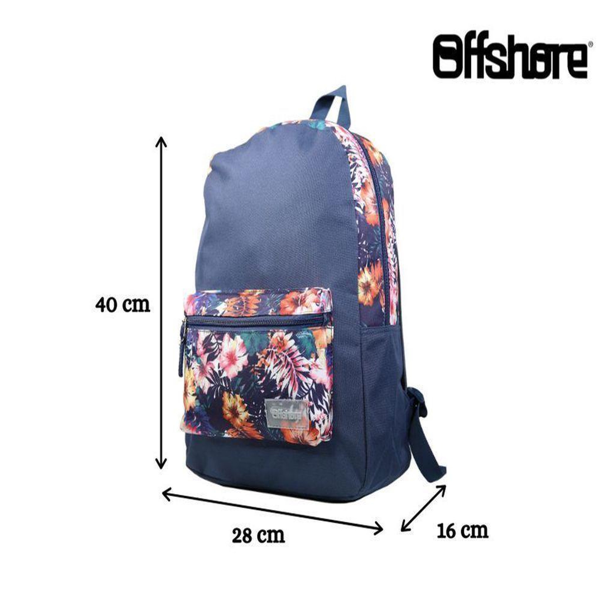 Voir la diapositive 6 : Bagtrotter BAGTROTTER Sac à dos 1 compartiment Offshore Hibiscus Fleurs Multicolore