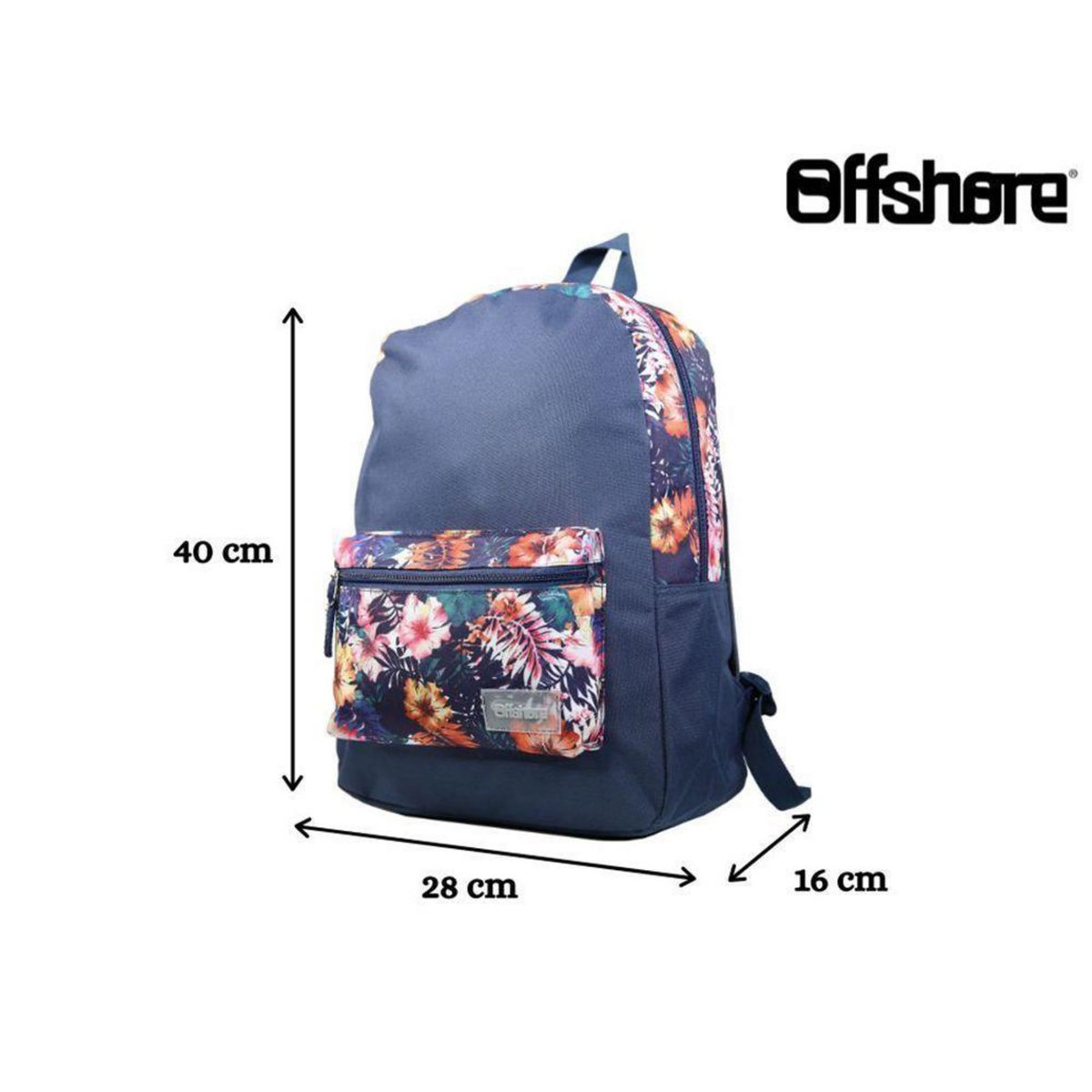Bagtrotter BAGTROTTER Sac à dos 1 compartiment Offshore Hibiscus Fleurs Multicolore