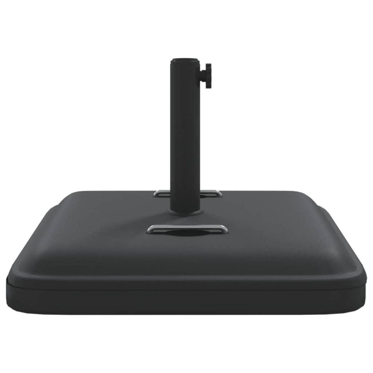 VIDAXL Base de parasol avec poignees pour mats Ø38 / 48 mm 27 kg carre