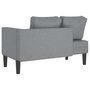 Voir la diapositive 5 : VIDAXL Chaise longue avec coussins gris clair tissu
