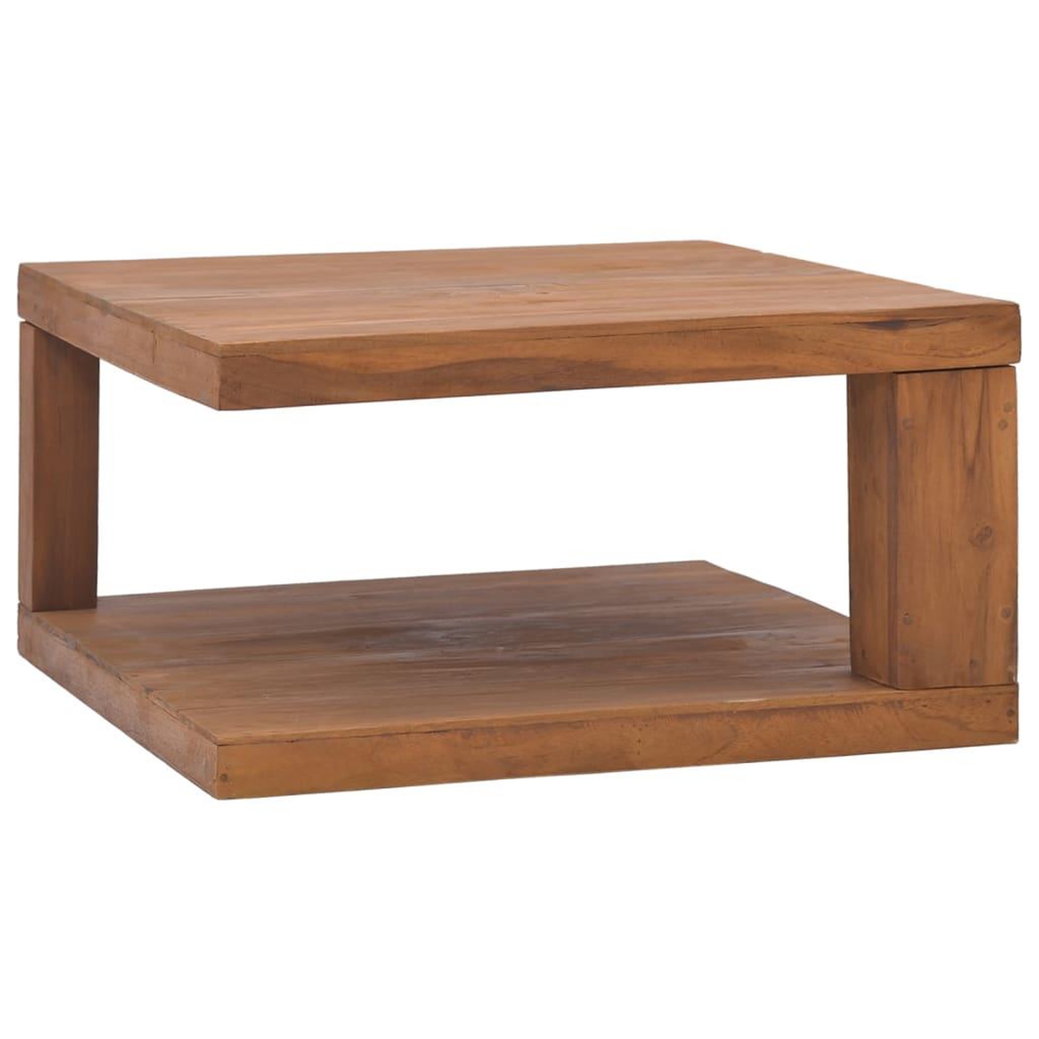 Voir la diapositive 1 : VIDAXL Table basse 65x65x33 cm Bois de teck solide