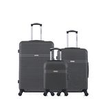 AMERICAN TRAVEL Lot de 3 - Valises grand format, weekend et cabine XXS MEMPHIS. Coloris disponibles : Noir