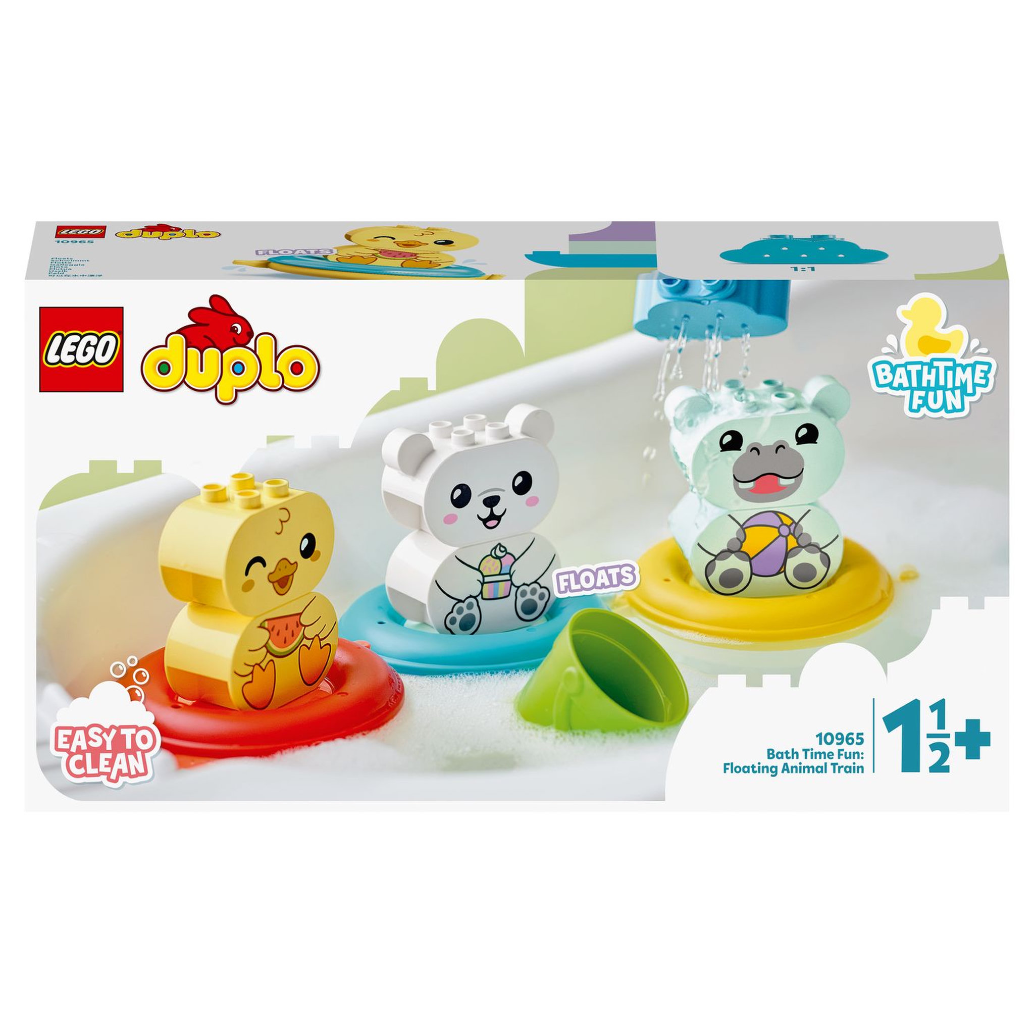 LEGO DUPLO 10965 Jouet de Bain : Le Train Flottant des Animaux