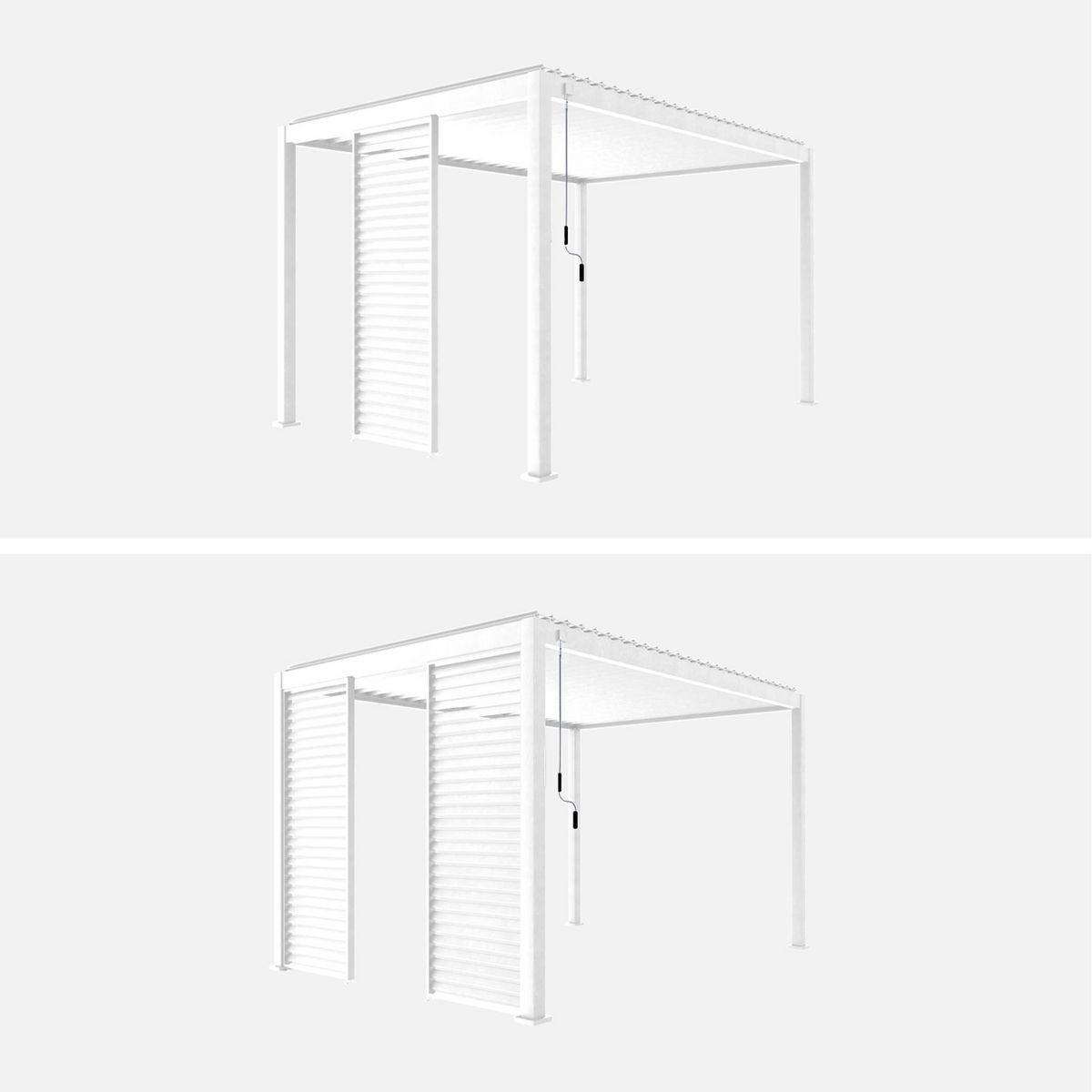 SWEEEK Persienne pour pergola bioclimatique Triomphe, aluminium