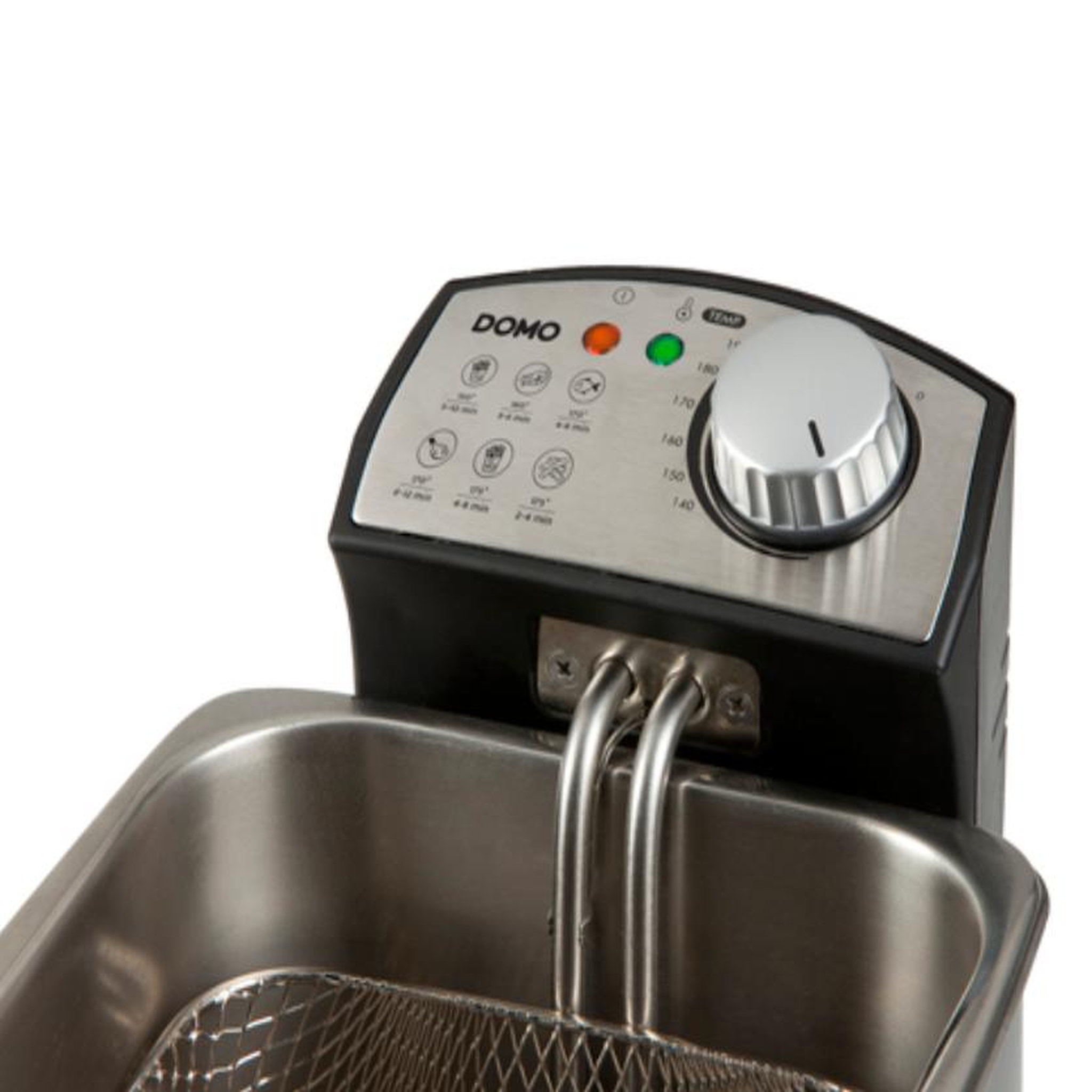 Voir la diapositive 2 : Domo Friteuse 4l 3000w inox/noir - do458fr