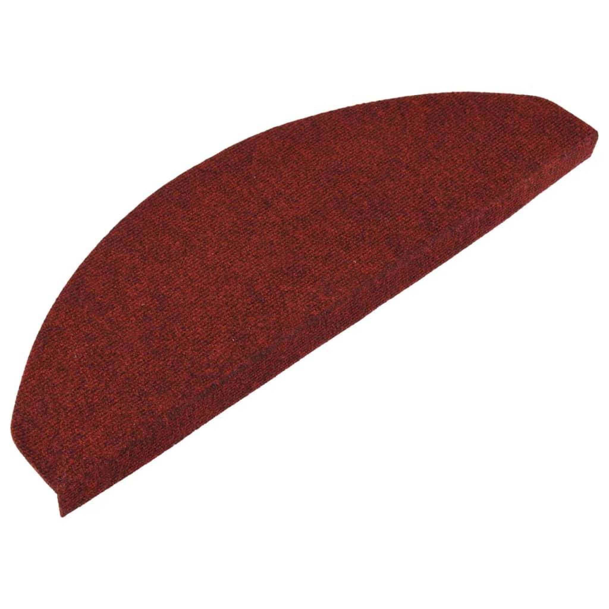 Voir la diapositive 3 : VIDAXL Tapis d'escalier autocollants 15 pcs 65x22,5x3,5 cm Rouge