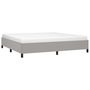 Voir la diapositive 3 : VIDAXL Cadre de lit sans matelas gris clair 200x200 cm tissu