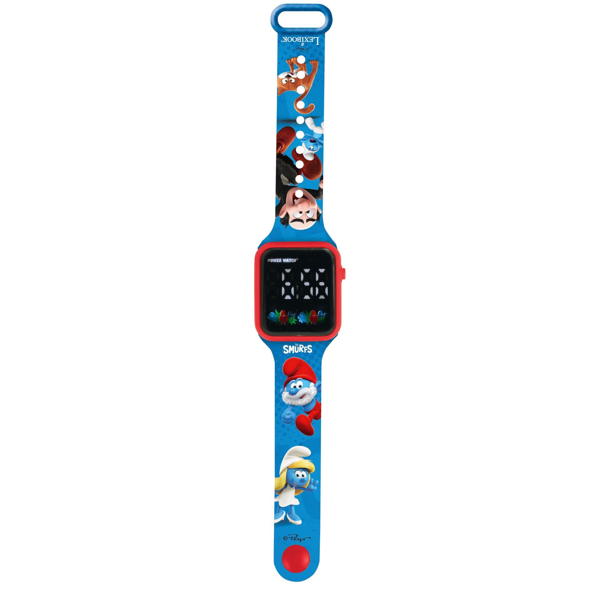 Lexibook Montre digitale LED Schtroumpfs
