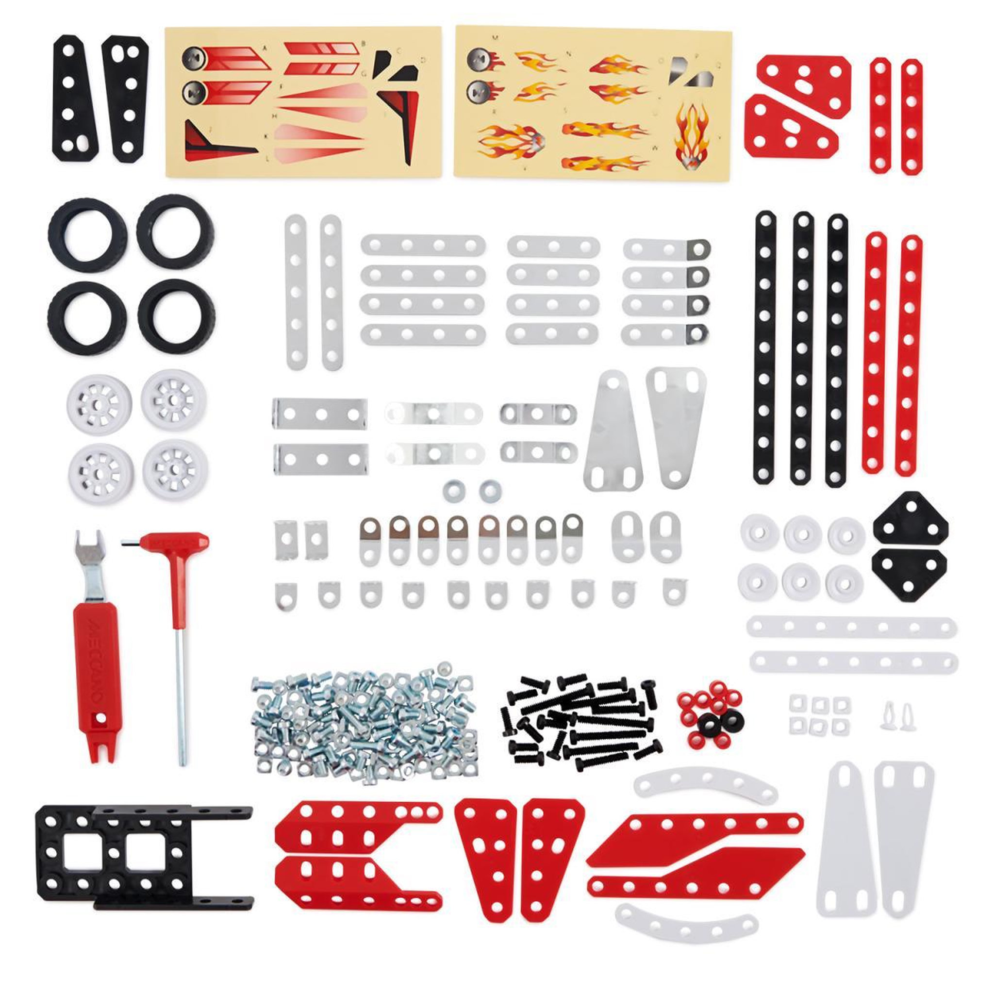 Voir la diapositive 2 : Meccano Véhicules de course 10 en 1