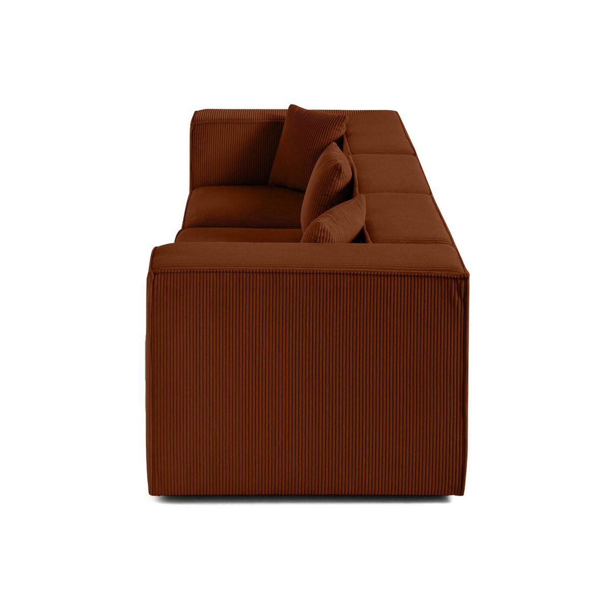 LISA DESIGN Arty - canapé modulable 3 places - en velours côtelé