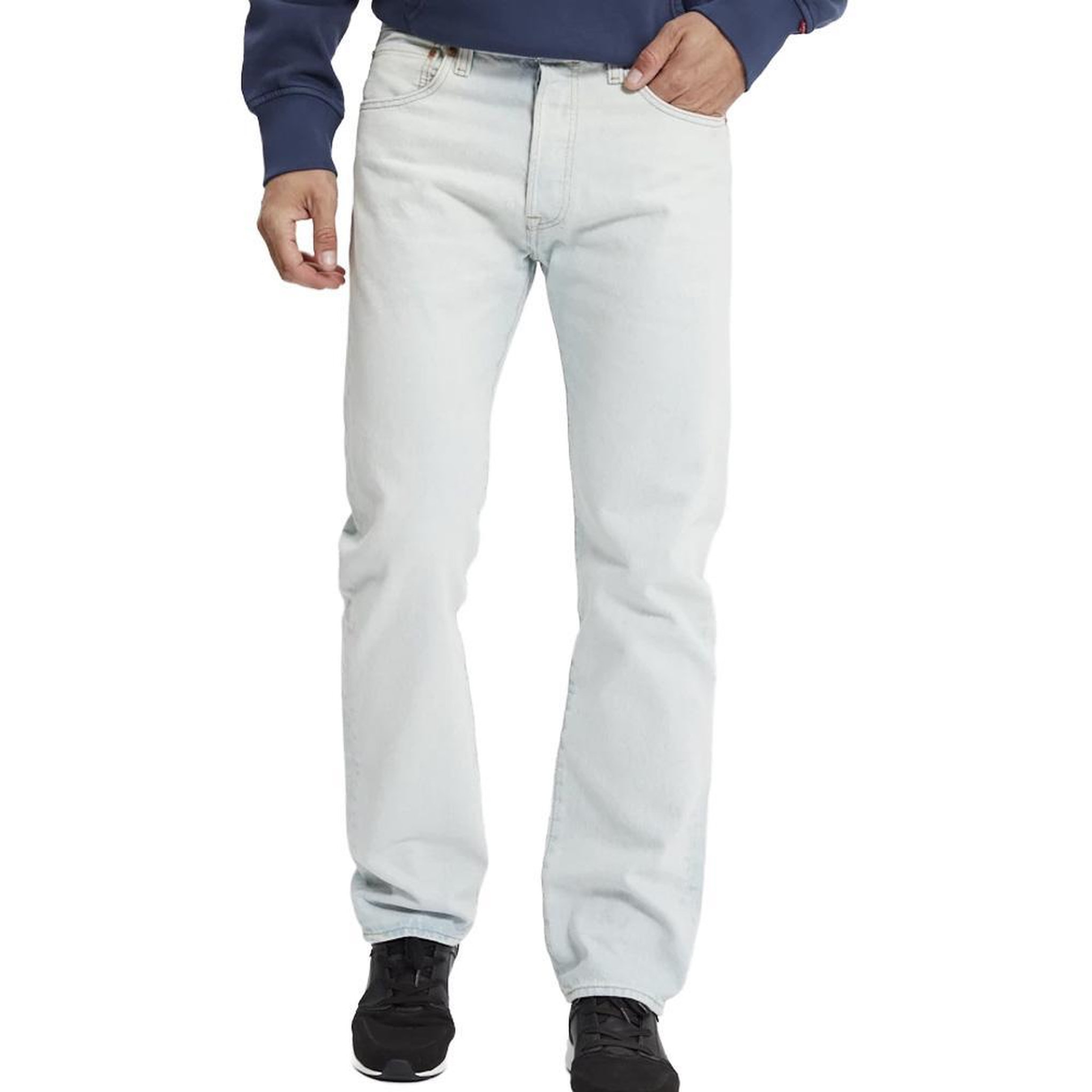 Voir la diapositive 1 : Levi's Jean 501 original bleu clair basic homme levi's original fit