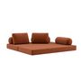 Voir la diapositive 6 : LISA DESIGN Lonny - canapé 3 places convertible en velours côtelé