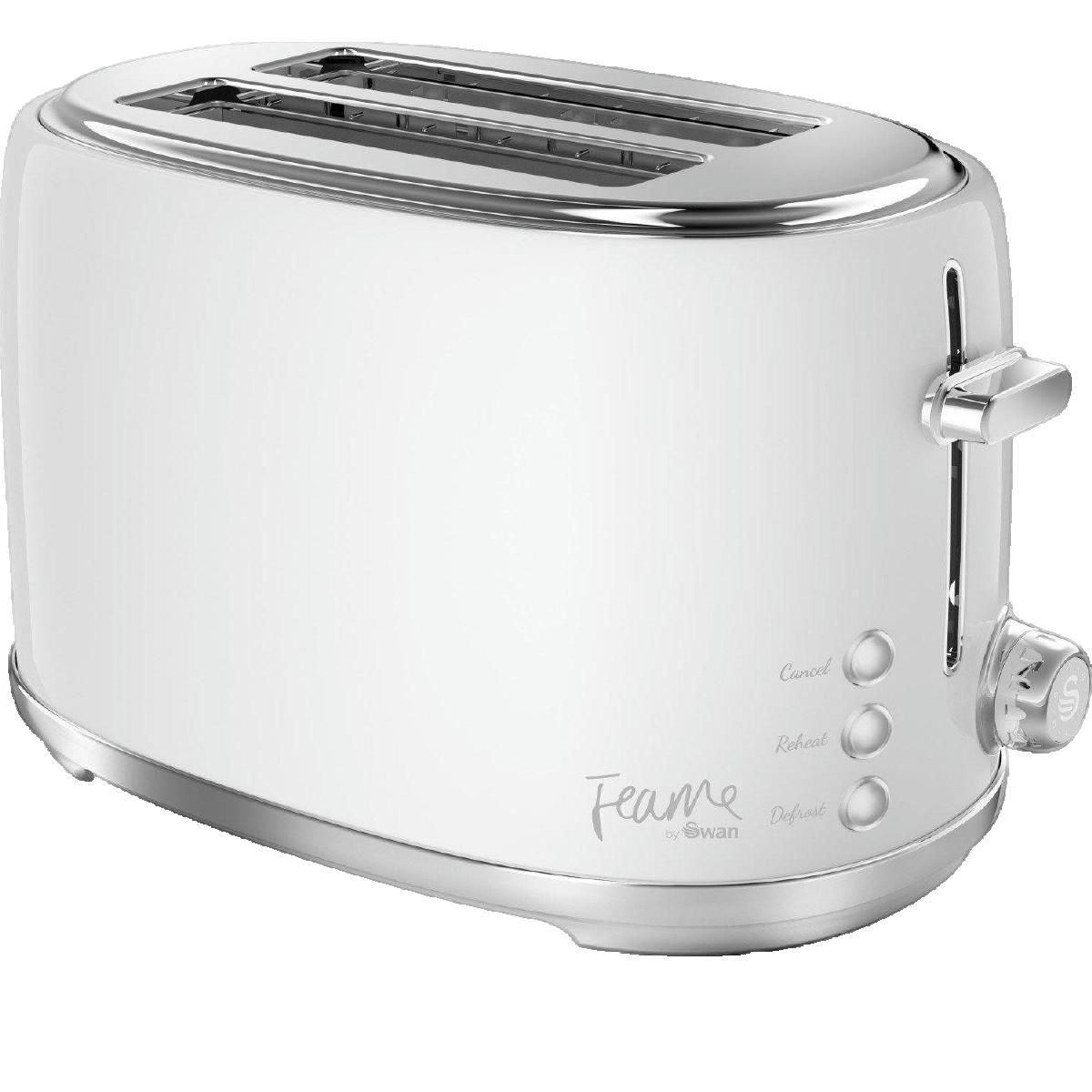 SWAN Grille pain Swan rétro 2 toasts gris