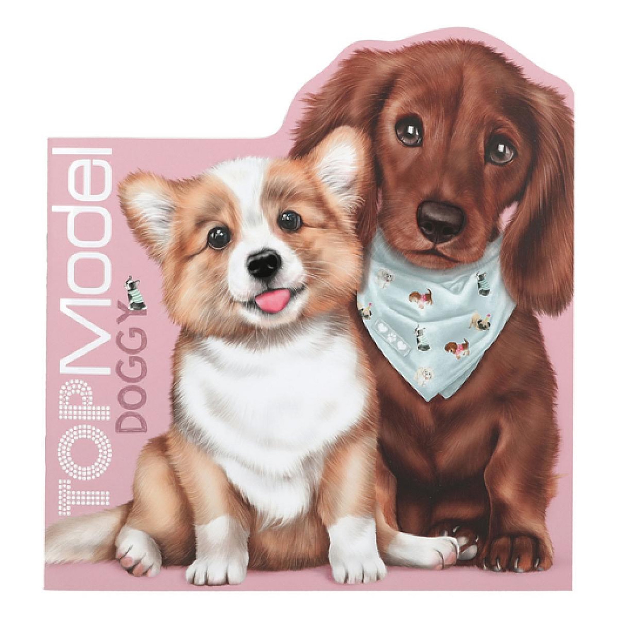 Voir la diapositive 2 : TOP MODEL Livre de coloriage - Kitty and Doggy
