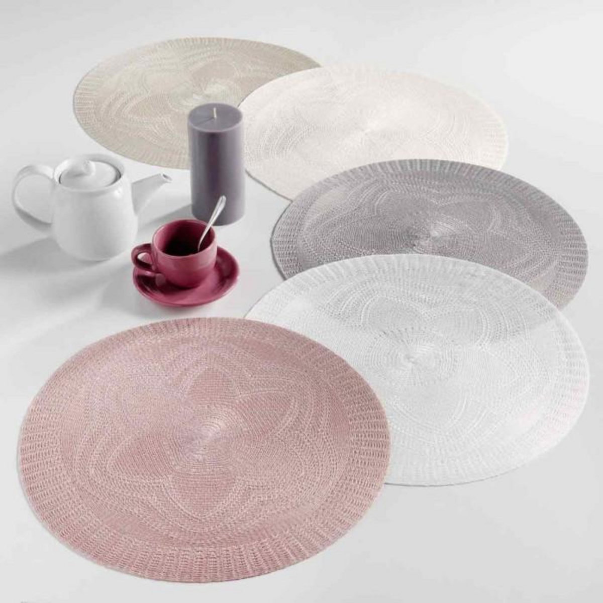 Paris Prix Set de Table Rond  Chantelle  38cm Rose