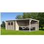 Voir la diapositive 4 : DECOR ET JARDIN Abri chalet de jardin bois - 15.77m² - EDEN