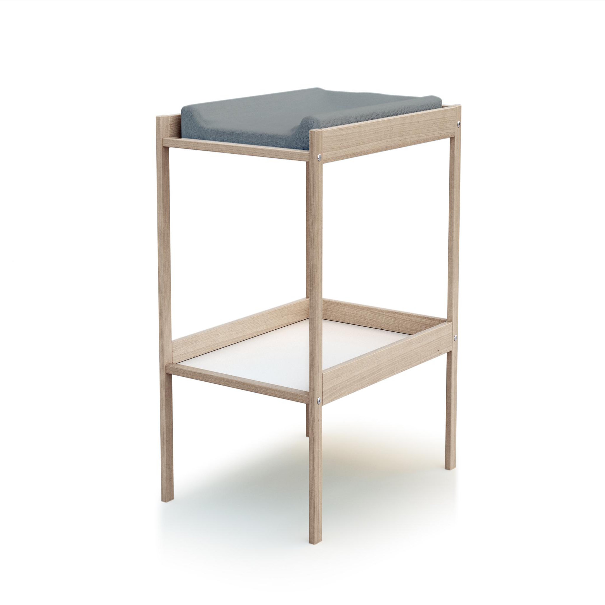 Voir la diapositive 1 : WEBABY Table à langer 1 étagère en bois