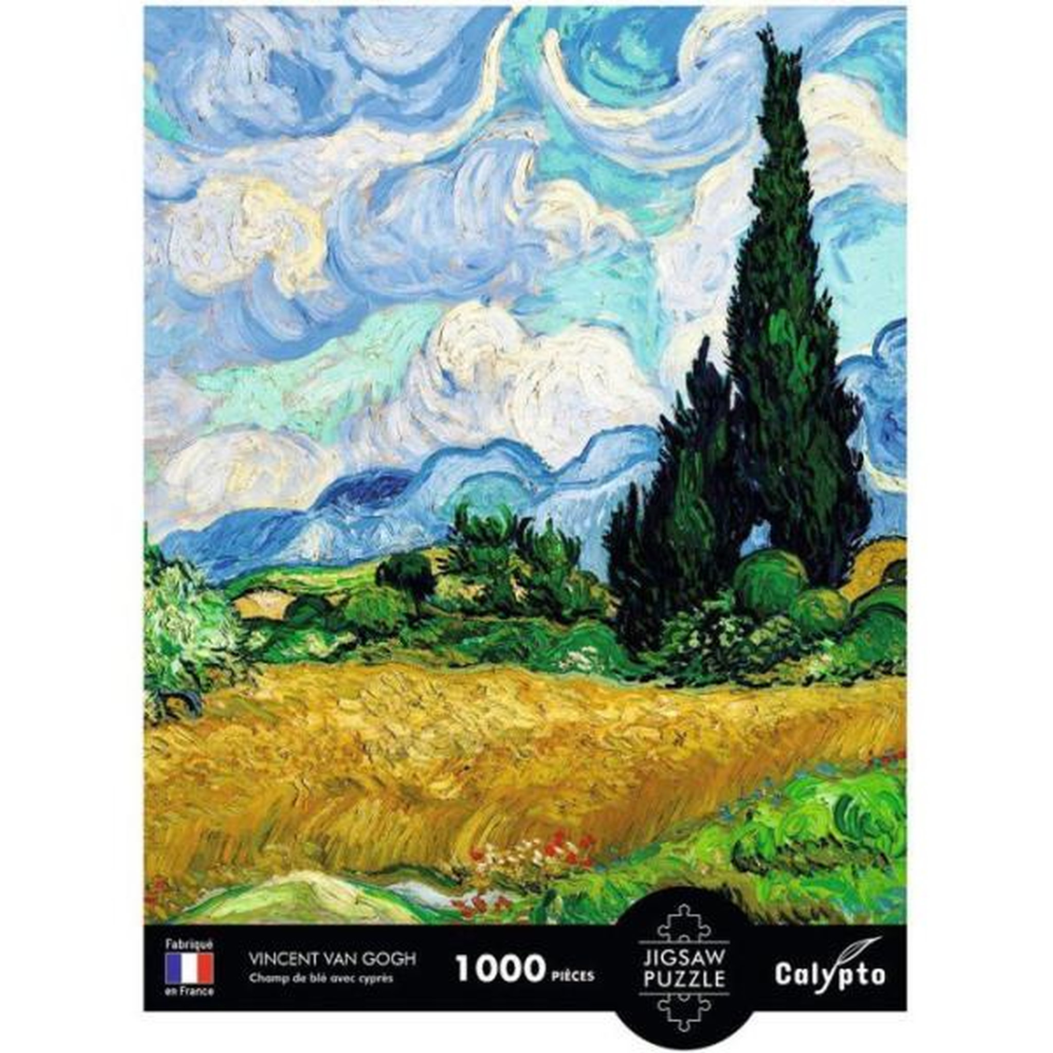 Voir la diapositive 3 : Sentosphere Puzzle - sentosphere - calypto - 1000 pieces -champ de blé avec cypres - vincent van gogh - des 9 ans