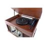 Voir la diapositive 3 : Inovalley INOVALLEY RETRO10E-BTH-N - Chaine Hi-fi retro - Connectivite bluetooth, USB, Vinyles, CD, K7 audio, Radio FM, Aux-In - Bois viei