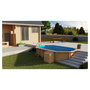 Voir la diapositive 3 : GRE Piscine hors sol bois ovale - 620x395x136cm - SAFRAN 2
