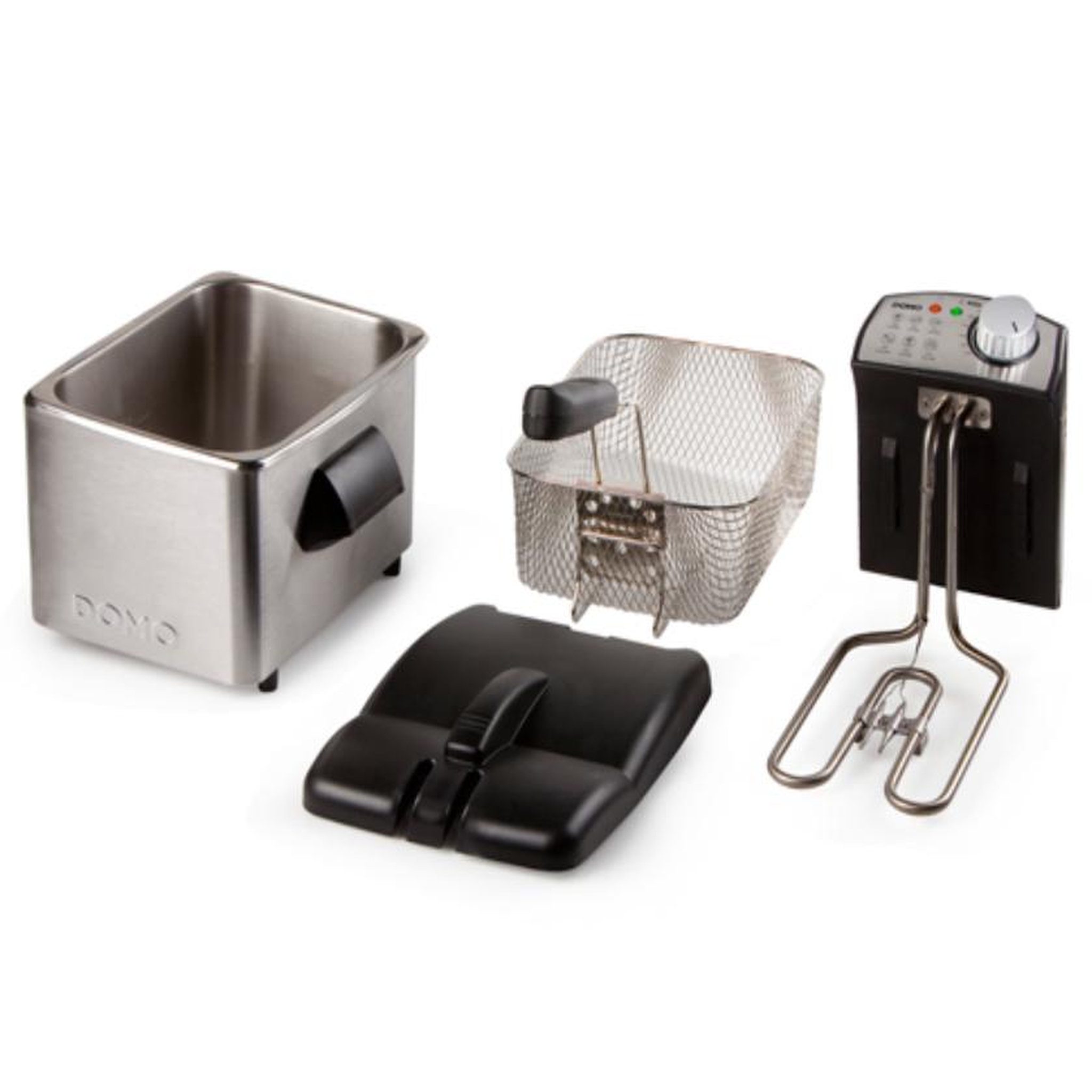 Voir la diapositive 3 : Domo Friteuse 4l 3000w inox/noir - do458fr