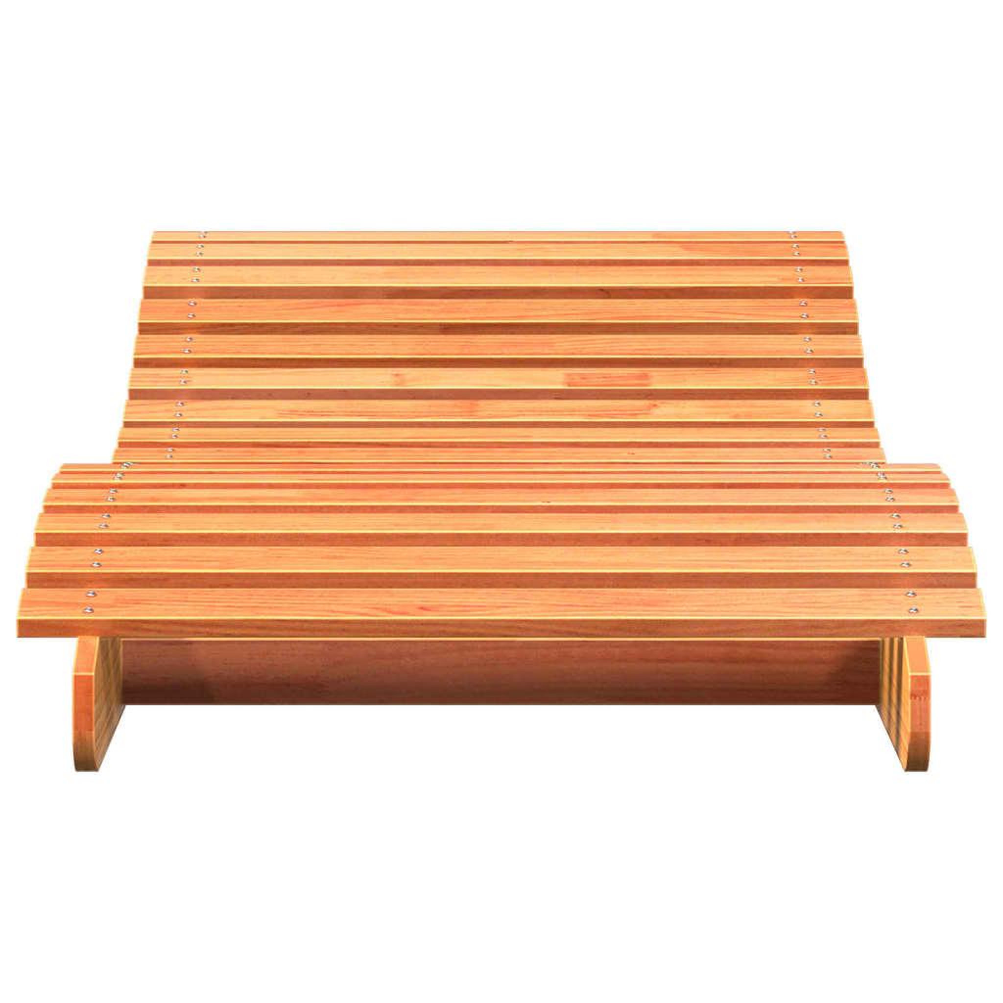 Voir la diapositive 4 : VIDAXL Chaise longue cire marron 205x80x31,5 cm bois massif de pin
