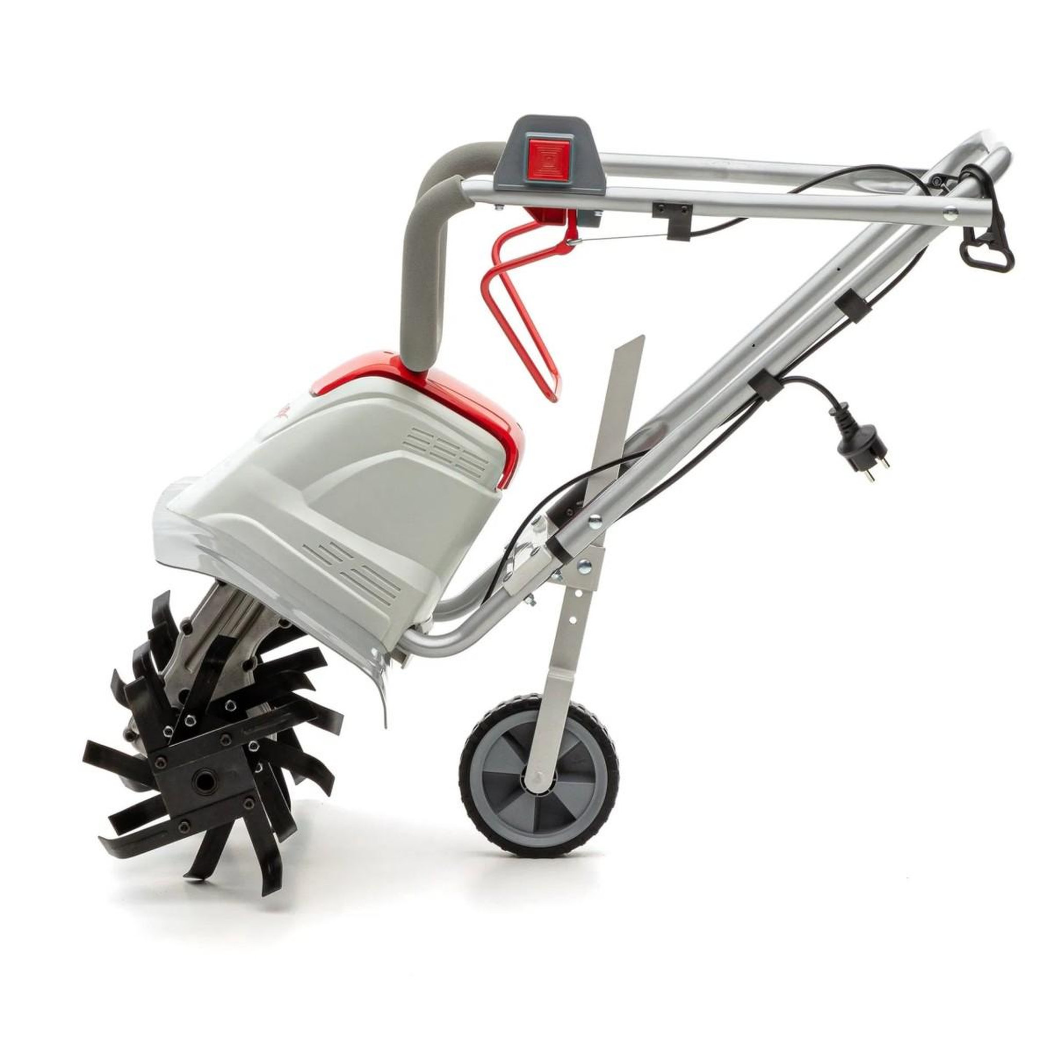 Voir la diapositive 2 : Ikra Motobineuse électrique 1500w largeur de travail 17-45cm 6 fraises - profondeur de travail 23cm préparation sol jardin ikra
