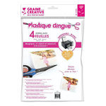 Graine créative 4 feuilles de plastique dingue imprimable A4 - Blanc