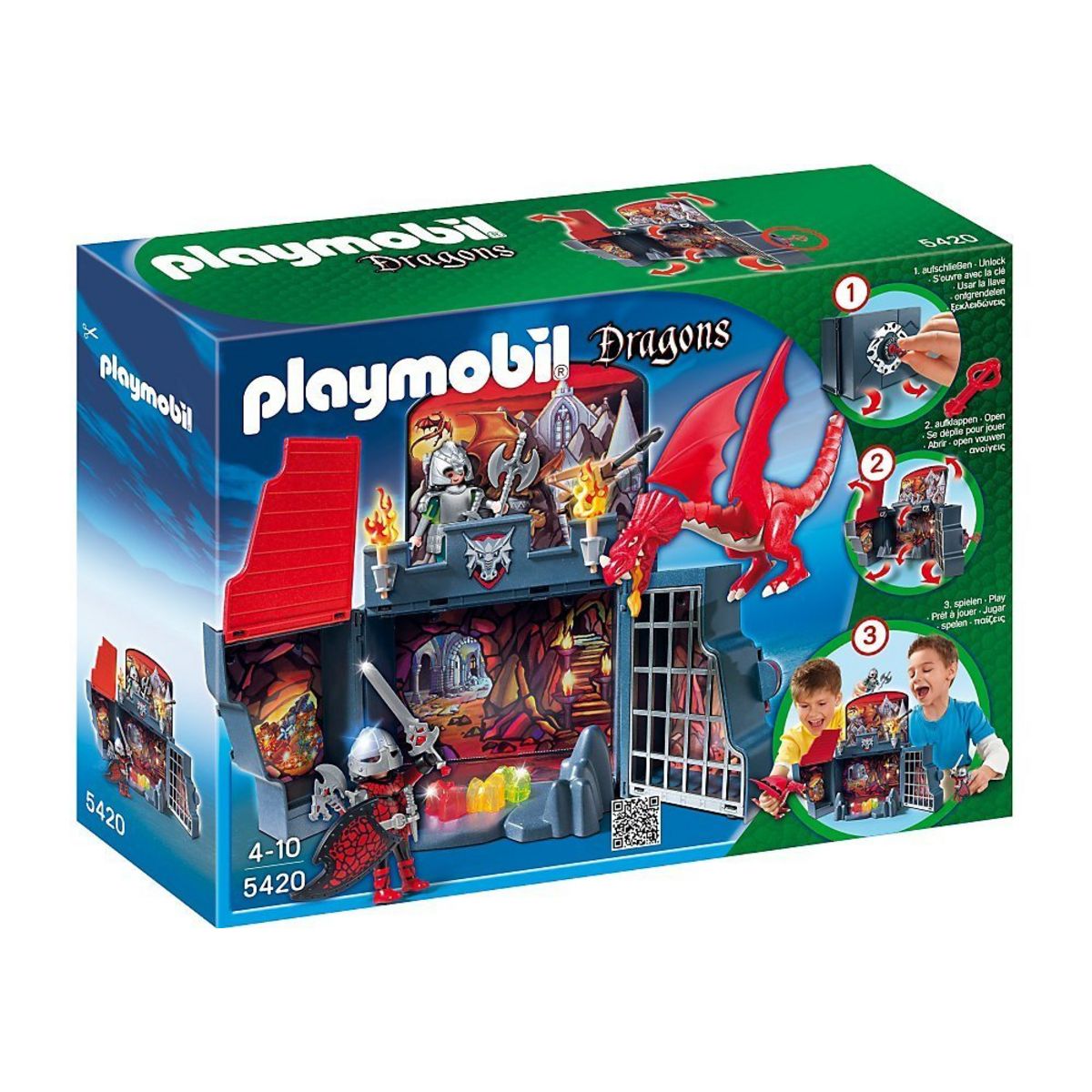 PLAYMOBIL 5420 Coffre Chevaliers dragons