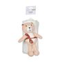 Voir la diapositive 2 : BEBE DOUCEUR Doudou et son plaid blanc