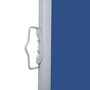 VIDAXL Auvent lateral retractable Bleu 140 x 600 cm