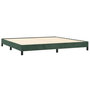 Voir la diapositive 4 : VIDAXL Cadre de lit sans matelas vert fonce 200x200 cm velours